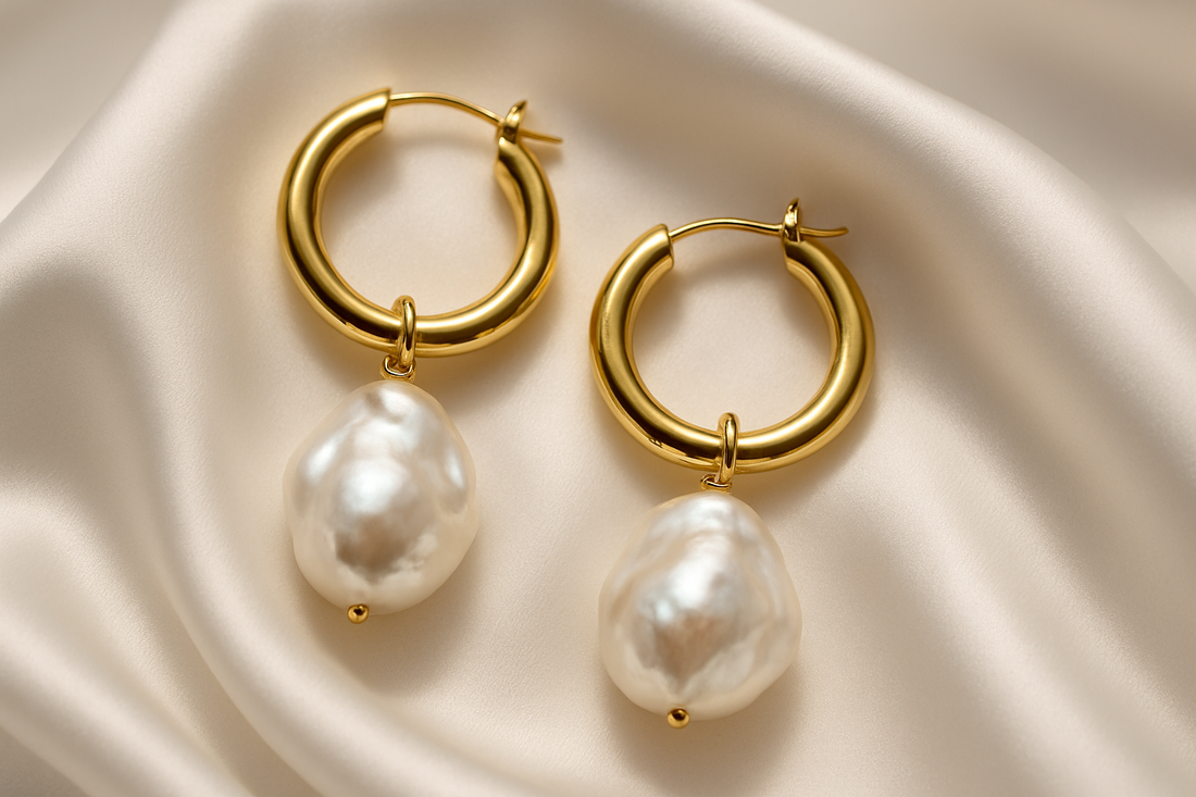 The Rise of Pearl and Gold: Why Modern Women Love Baroque Hoop Earrings
