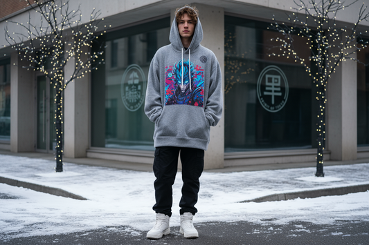 Anime graphic hoodie streetwear style