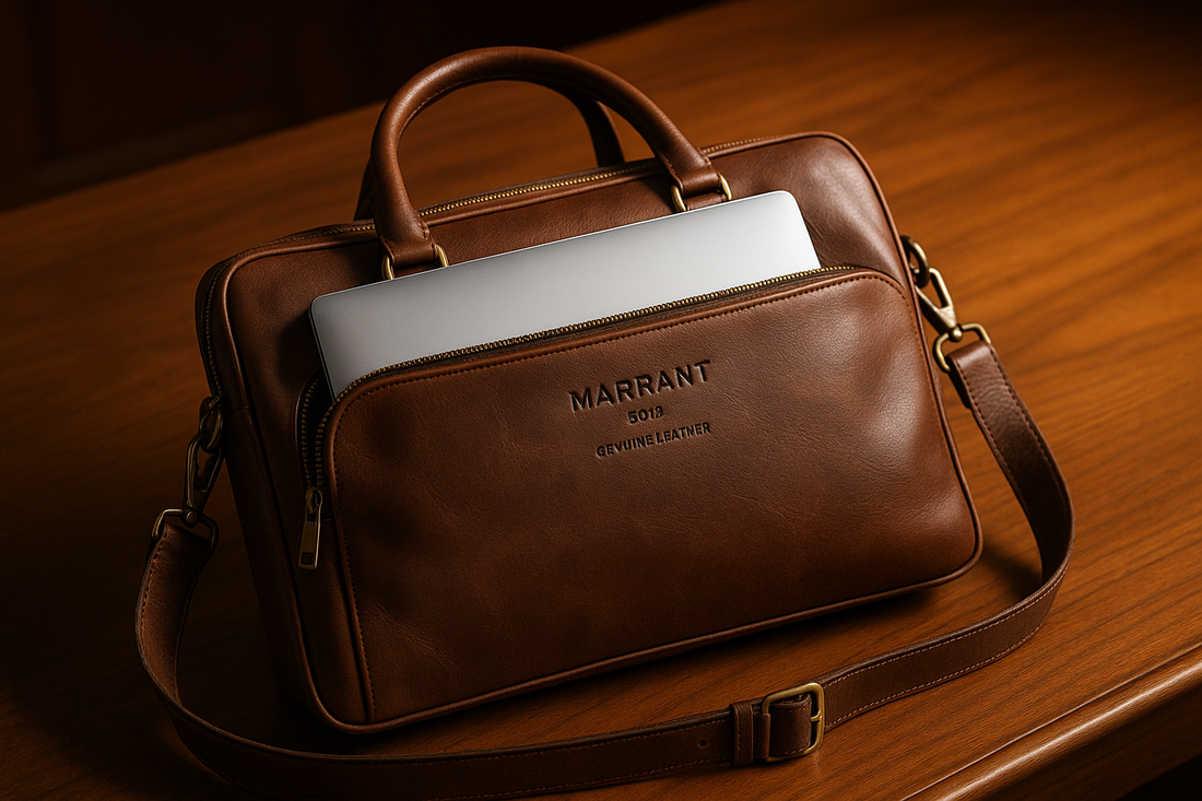 Best Leather Laptop Bags for Men | Marrant 5013 Premium Briefcase