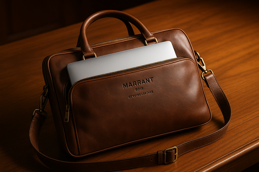 Best Leather Laptop Bags for Men | Marrant 5013 Premium Briefcase