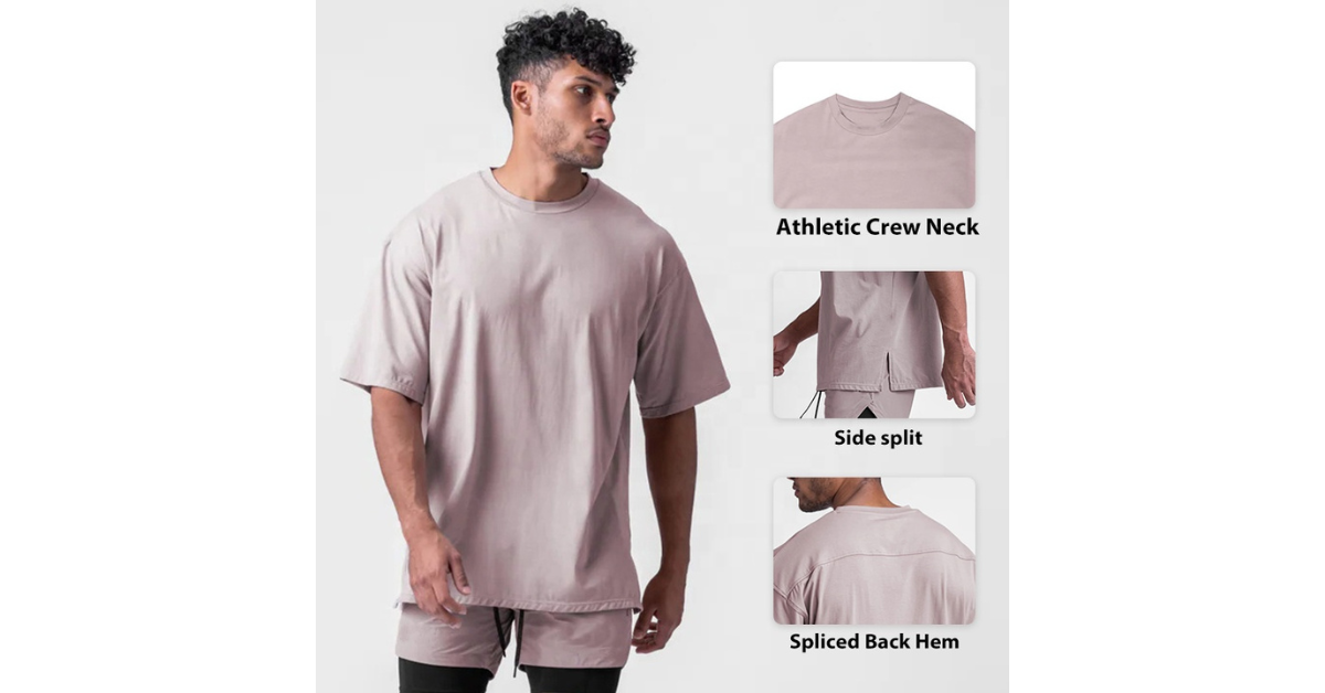 Men’s Oversized T-Shirt | Cotton Gym & Casual