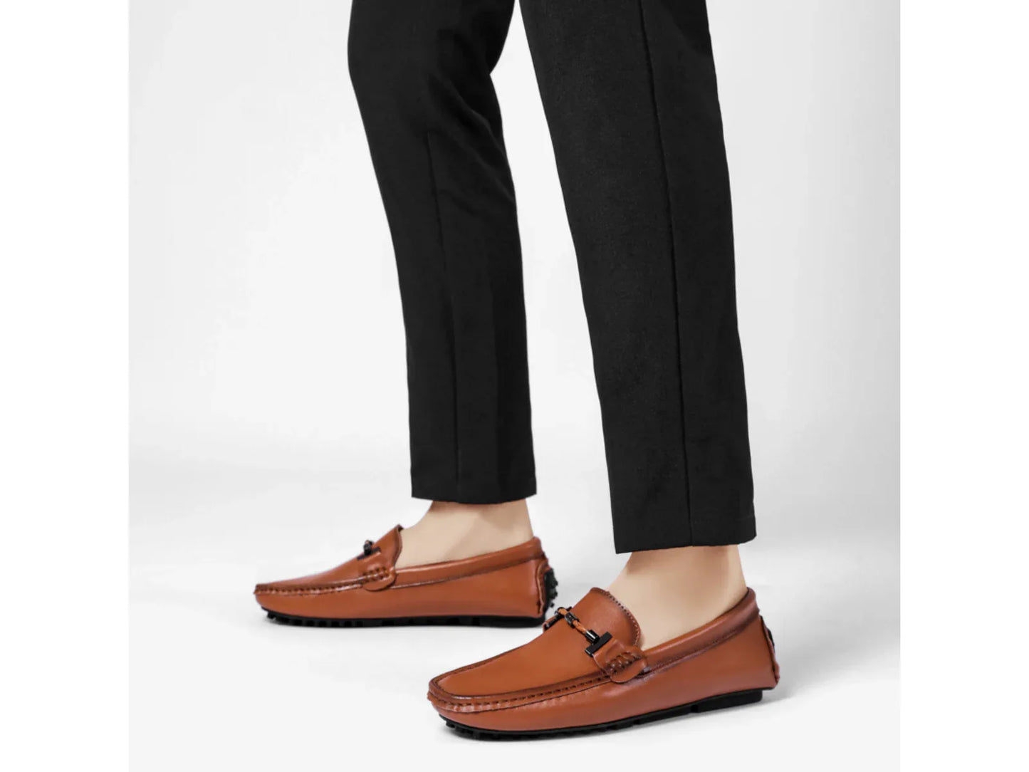 Men’s Black Leather Loafers | Slip-On Driving Shoes 2025 - vitaliqa