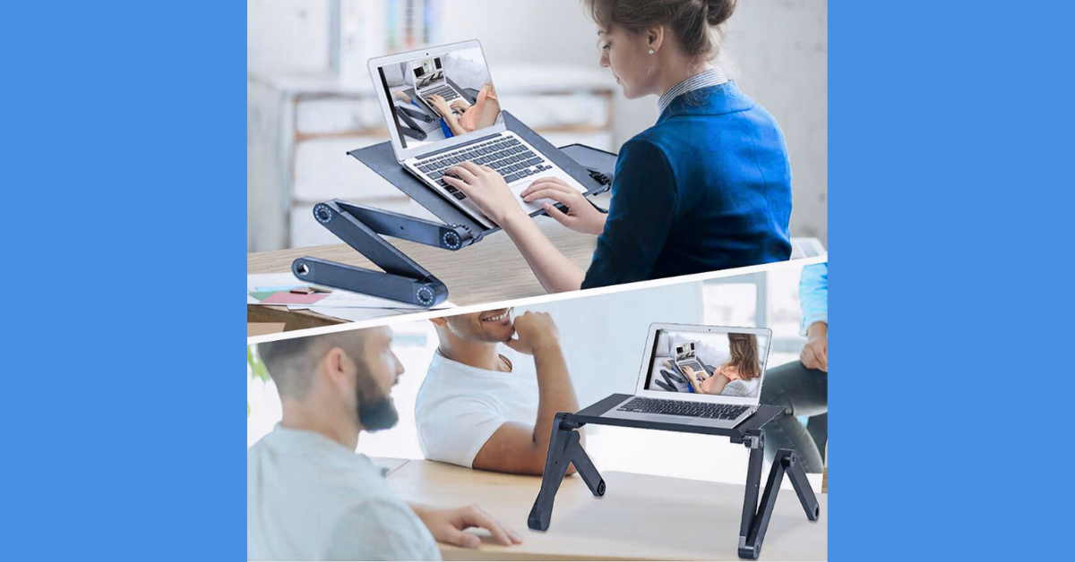 Vertical Laptop Stand – Foldable Aluminum Holder