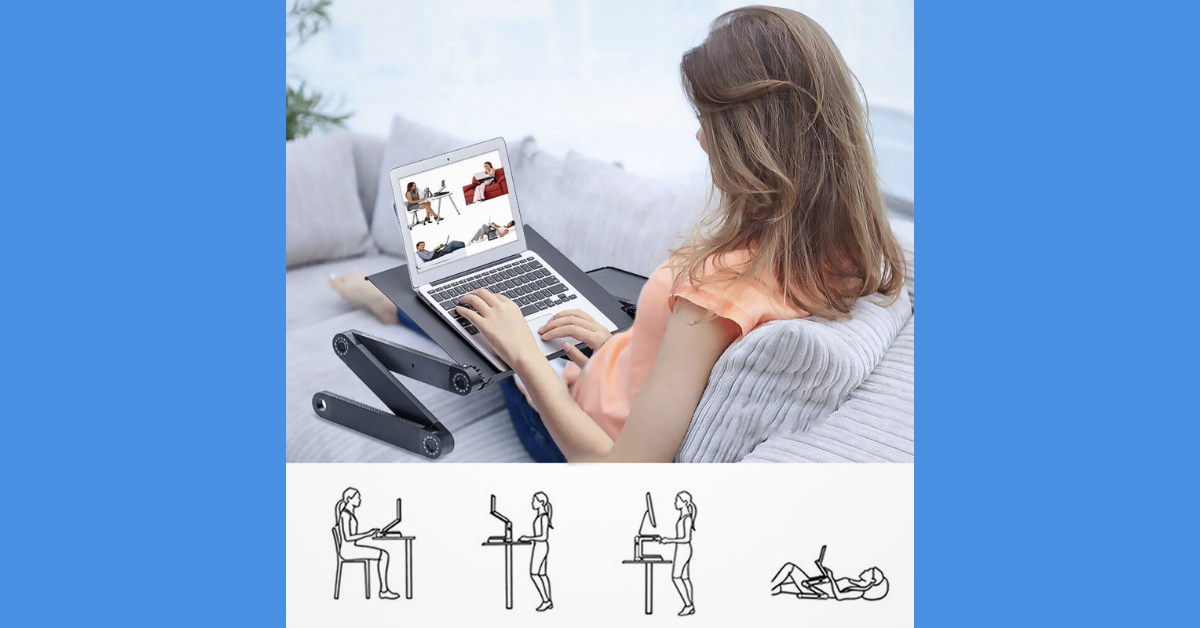 Vertical Laptop Stand – Foldable Aluminum Holder
