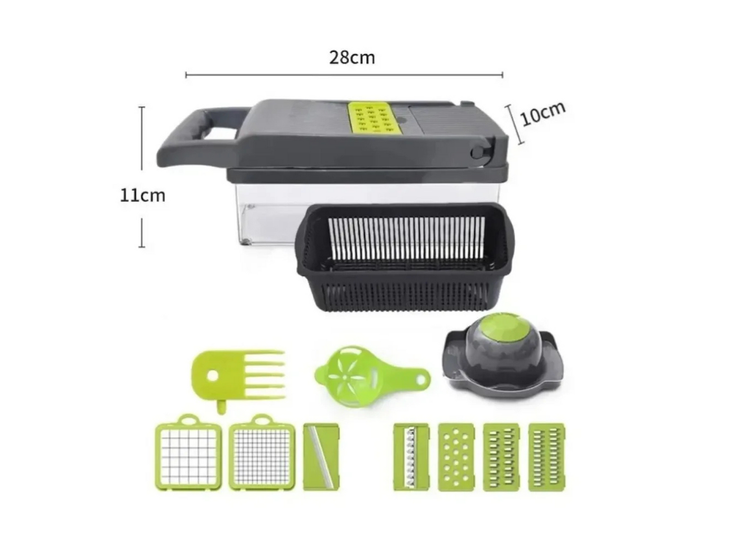 16-in-1 Multifunctional Vegetable Chopper – Slice, Dice & Mash Effortlessly