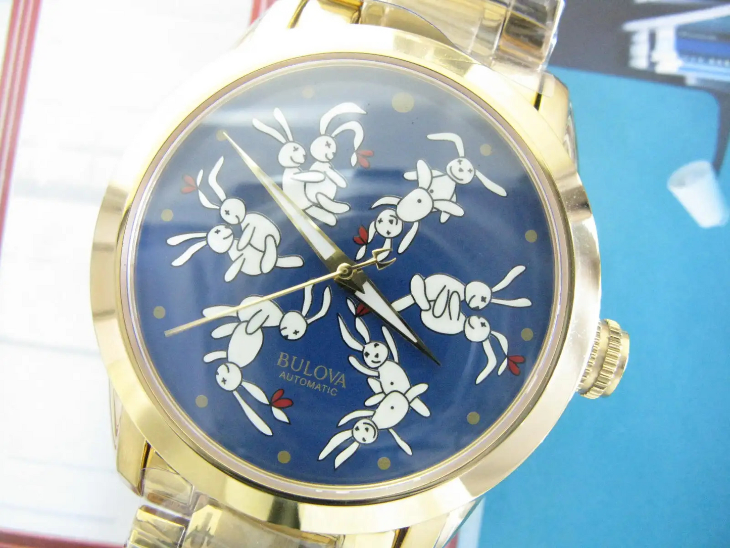 Rogue Rabbit Night-Luminescent Blue Dial Automatic Men’s Big Bulova Watch