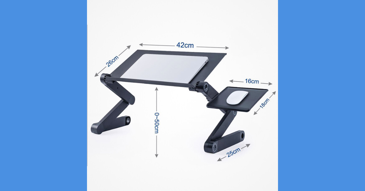Vertical Laptop Stand – Foldable Aluminum Holder
