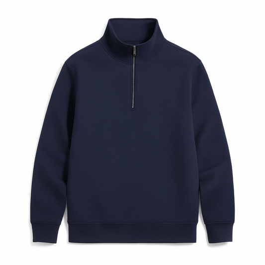 Luxury Men’s Quarter Zip Sweater | Heavyweight Custom Pullover