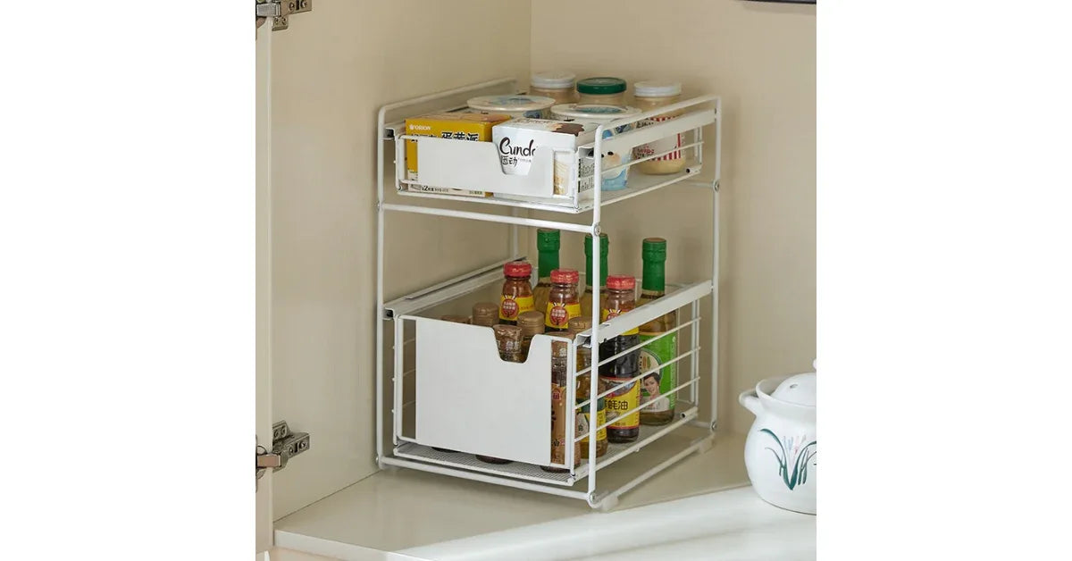 Multi-Functional Drawer Foldable Spice Rack – Kitchen Organizer - vitaliqa