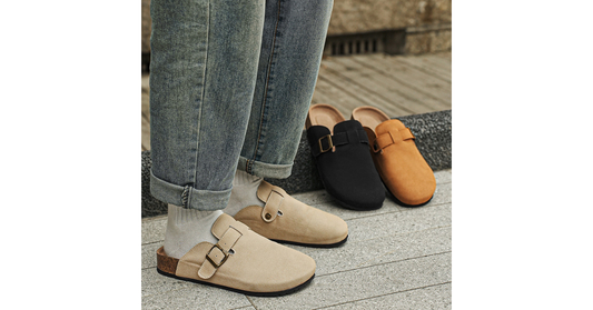 Greatslides birkenstock clogs in cow suede leather