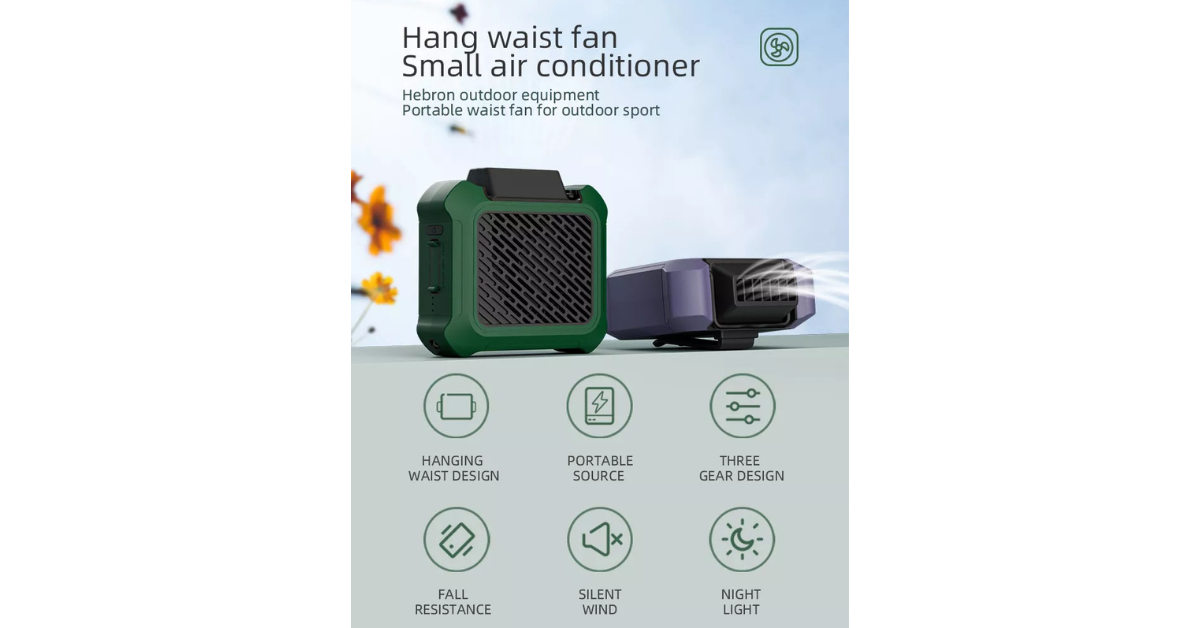 hands free neck fan wearable cooling device