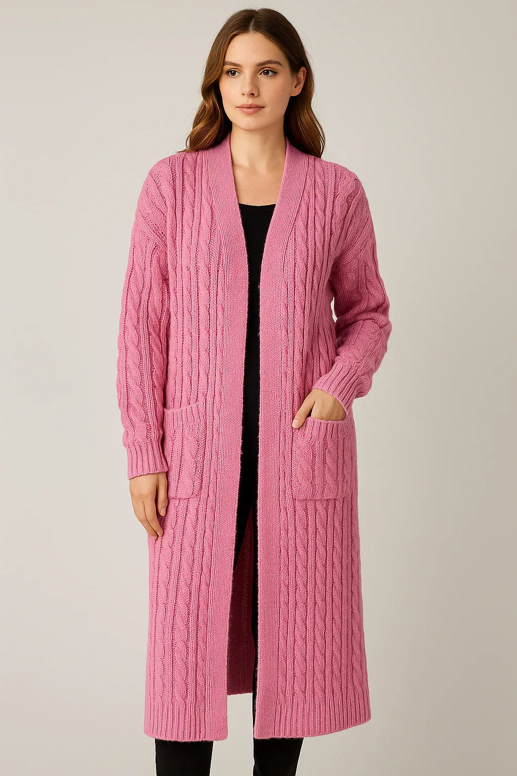 Fall Winter 2024 Twist Knitted Cardigan - vitaliqa