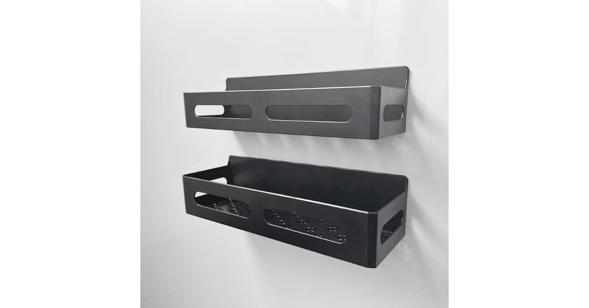 modern magnetic kitchen rack for spices and bottles