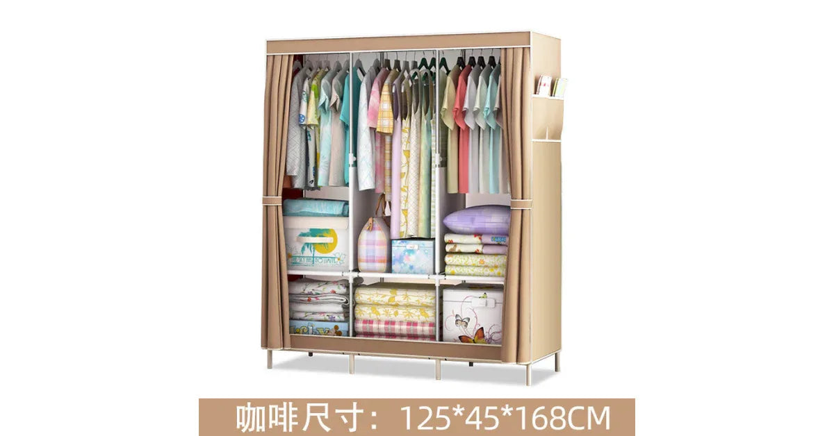 Foldable Clothes Storage Rack – Over-the-Door Shoe Organizer & Hanging Closet Organizer - vitaliqa