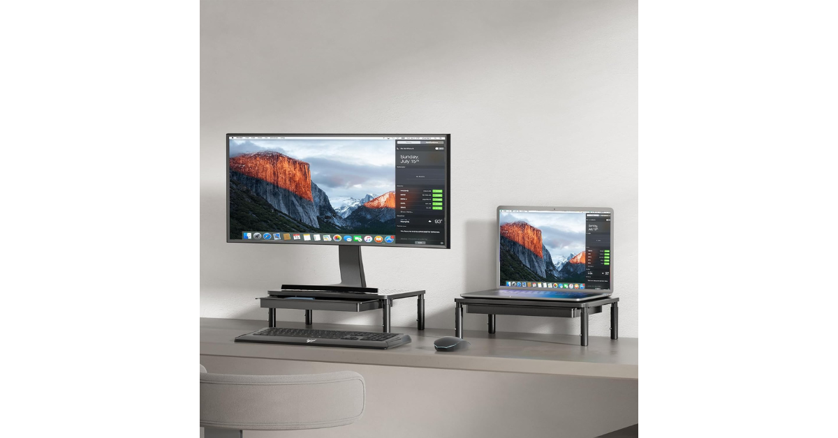 portable laptop stand minimalist desk setup