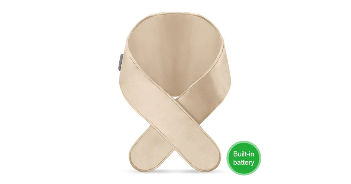 Battery Heated Graphene Silk Neck Warmer – Premium Heated Neck Wrap for Pain Relief - vitaliqa