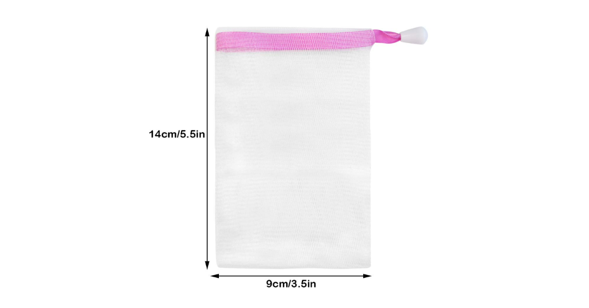 shower soap bag scrubber
