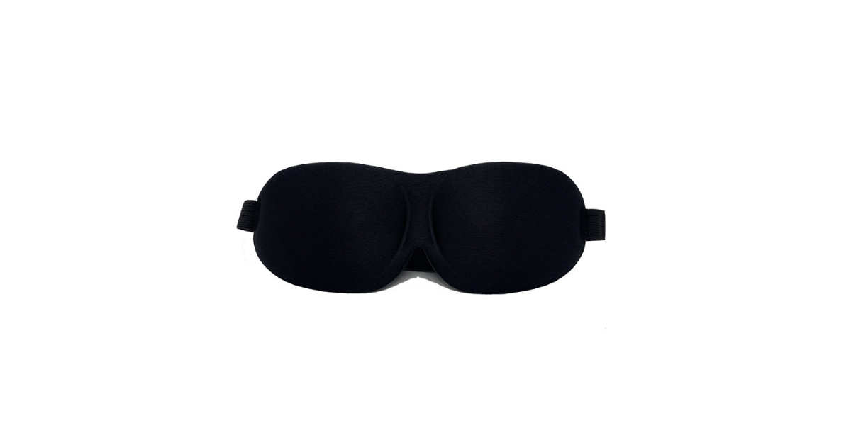 soft cotton sleep mask for travel and airplane use
