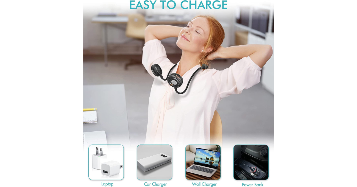 cooling wearable fan outdoor use