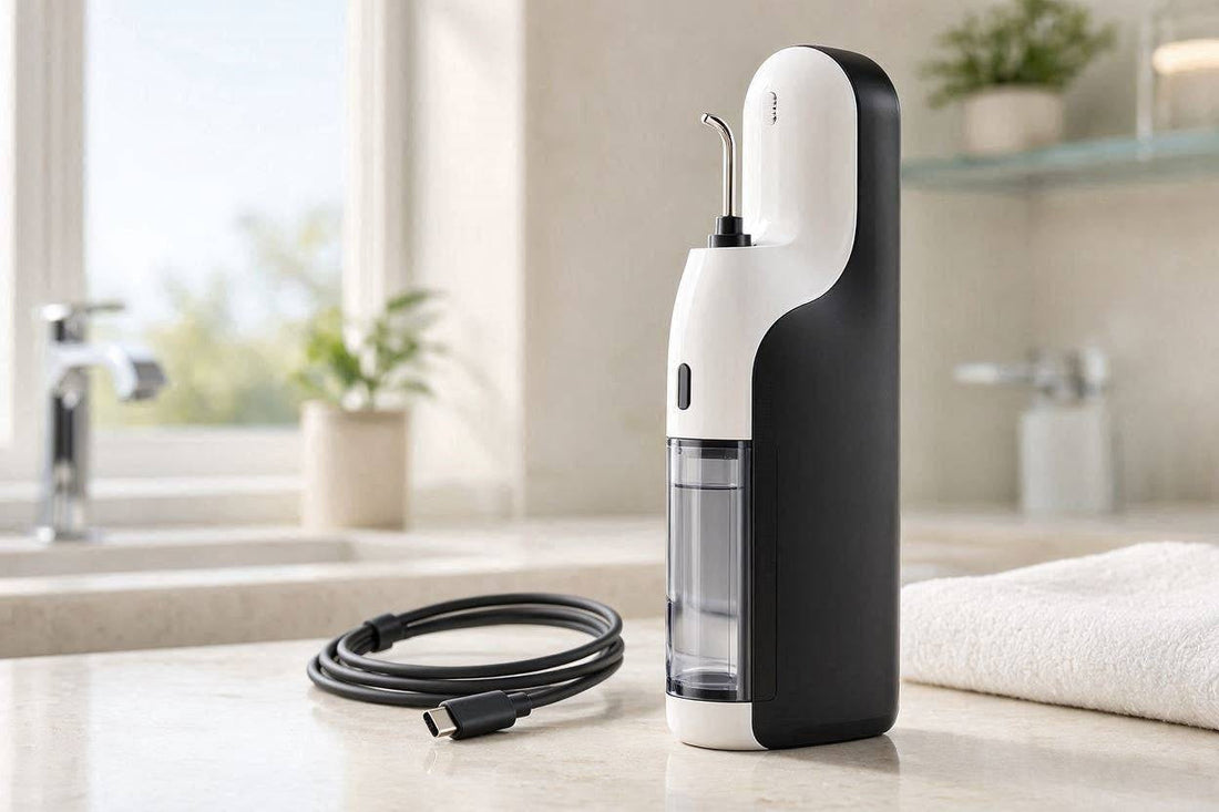 Water Flosser for Braces helping clean around orthodontic appliances with a targeted water stream.