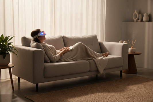 sleep mask style eye massager
