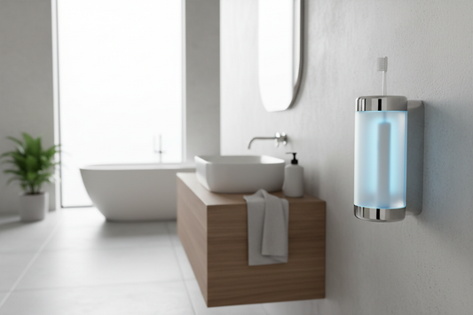 Toothbrush disinfection device eliminating bacteria