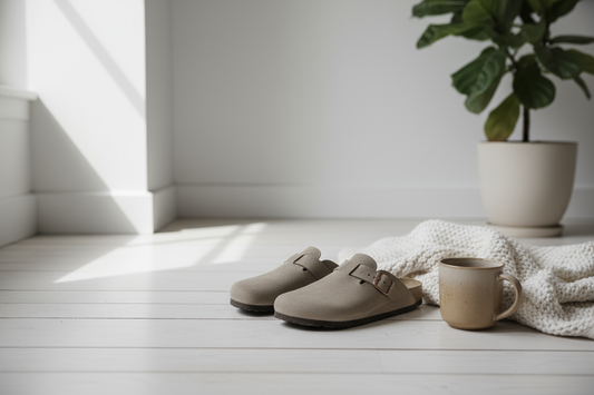 Classic platform clog shoes with arch support
