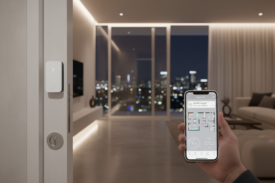 Alexa compatible smart door alarm