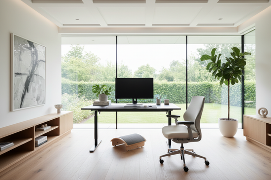 desk footrest and standing desk posture