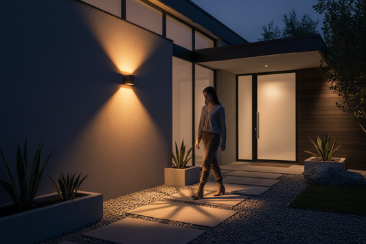 wall mounted solar motion light
