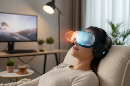 rechargeable eye massager for dry eyes