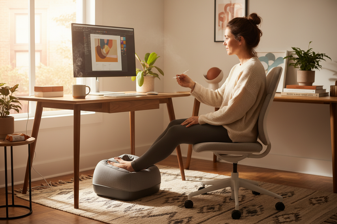 foot and leg massager machine with vibration