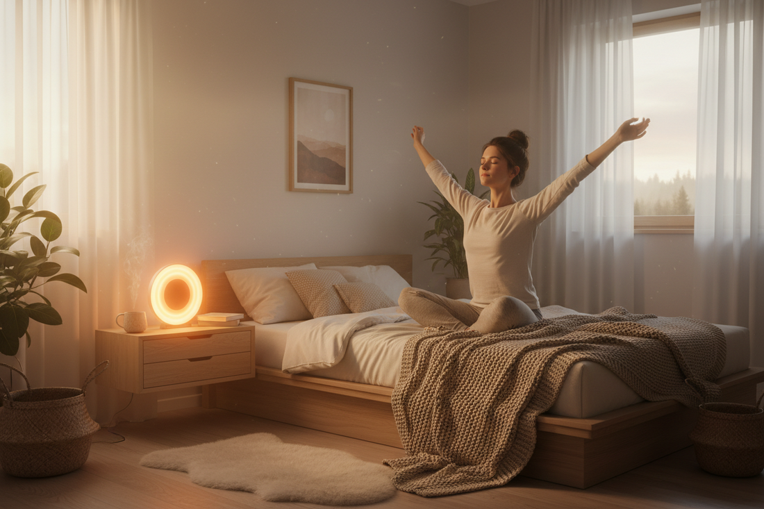 bedside wake up light alarm clock aesthetic