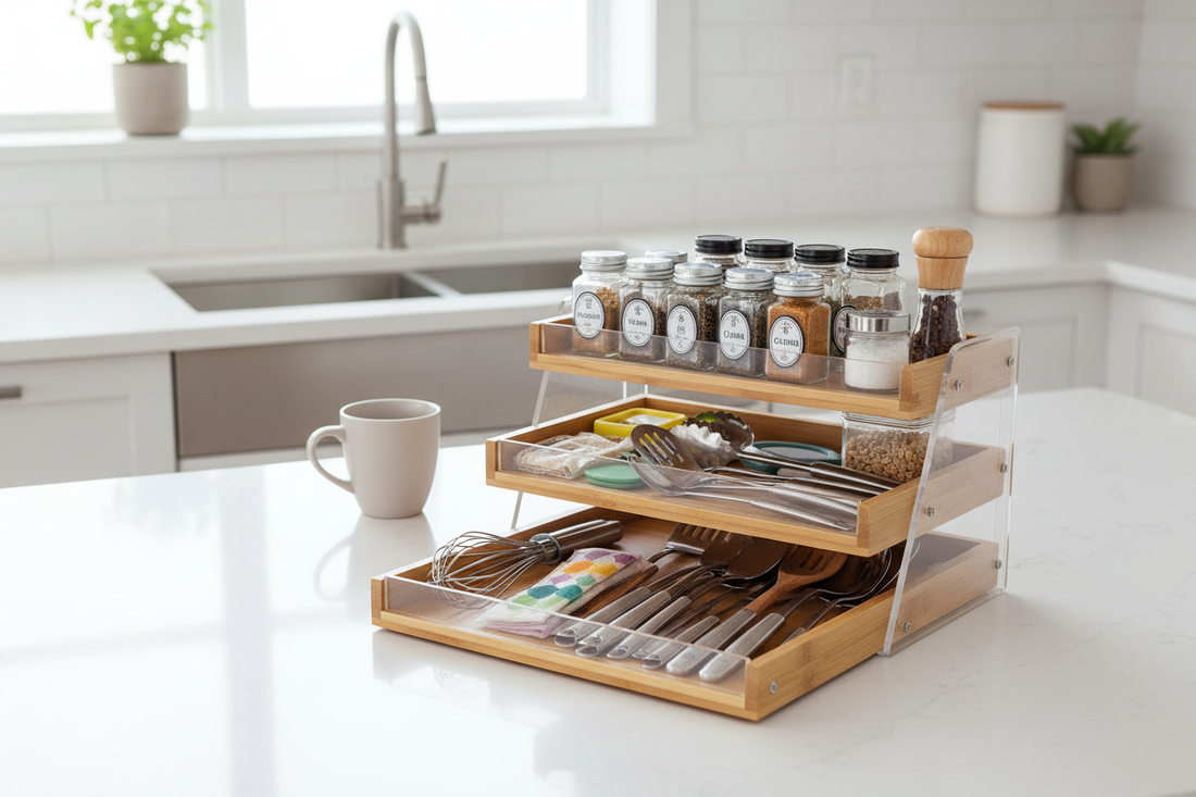 How to Organize Your Kitchen with a Multi-Functional Drawer Rack - vitaliqa