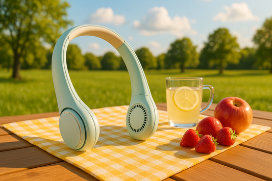 Wearable Summer Neck Fan – Portable, Bladeless & Travel Friendly