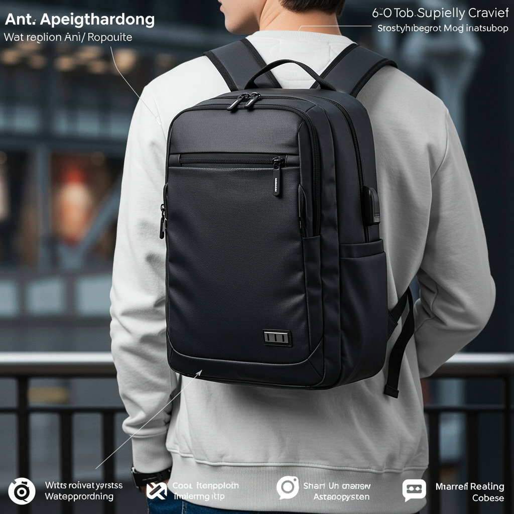 Best Travel Backpack 2025 with USB Charging & Anti-Theft Design - vitaliqa