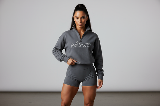 Custom embroidered wicked sweatshirt logo