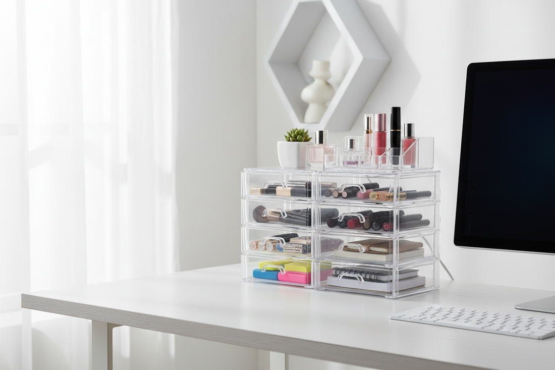 Multi-purpose storage for makeup and stationery
