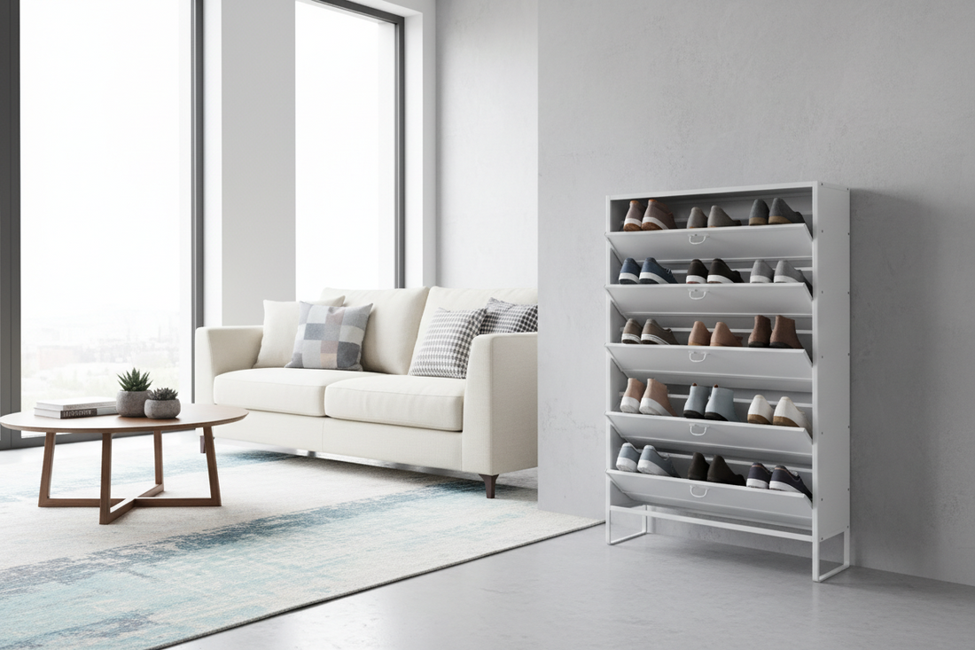 Screw-free assembly shoe cabinet