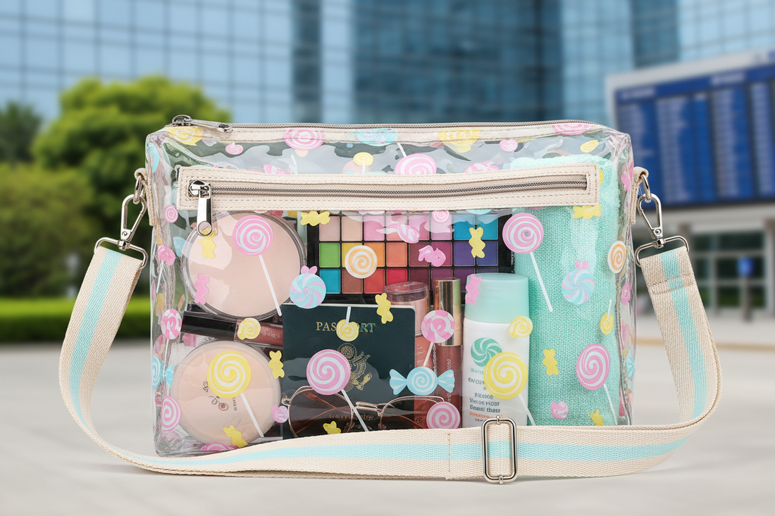 Shoulder strap view with adjustable buckle
