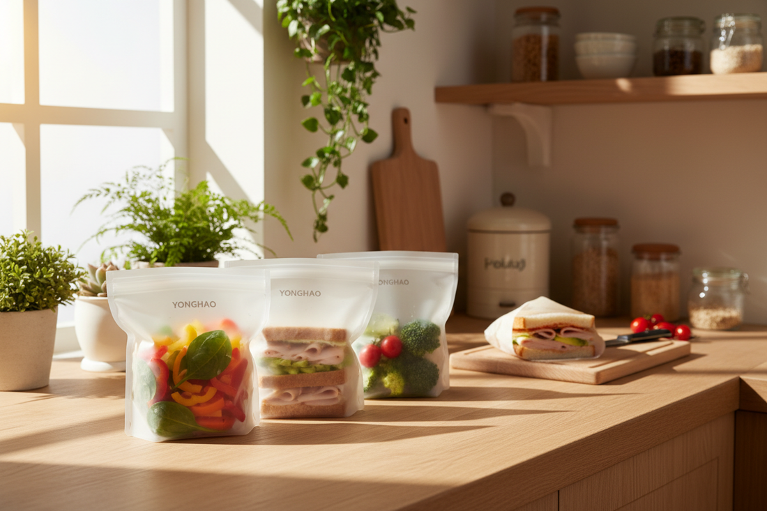 Yonghao silicone storage bag with snacks