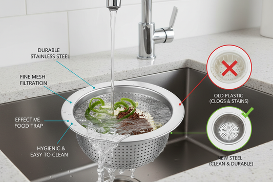 universal stainless steel drain strainer