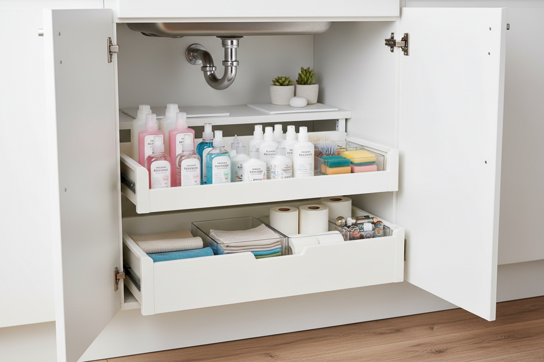 bathroom cabinet storage organizer