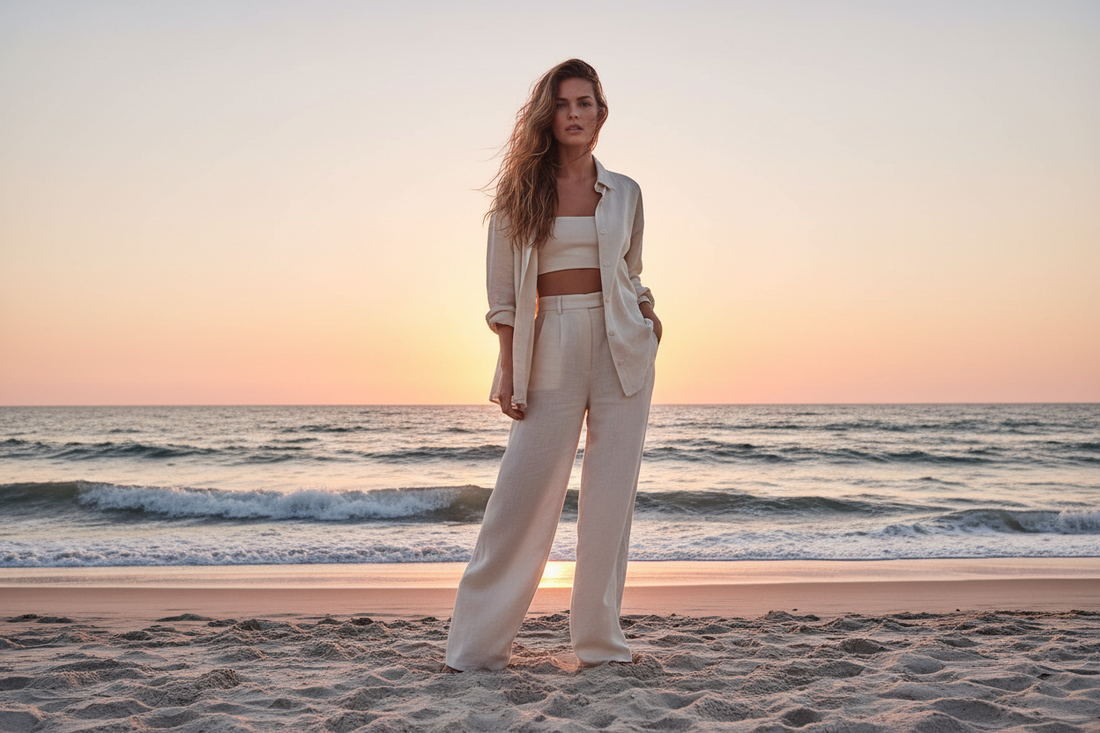 flowy beach pants outfit