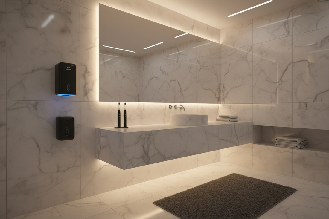 Wall mounted automatic toothpaste dispenser