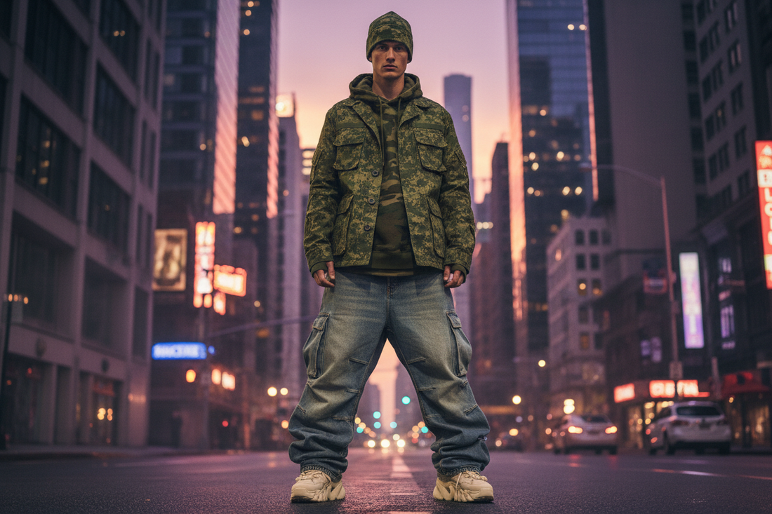 streetwear cargo pants outfit