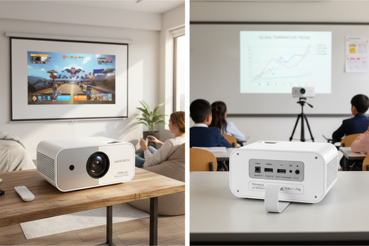 Office presentation using mini smart projector