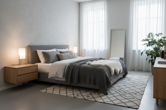 compact floating nightstand design