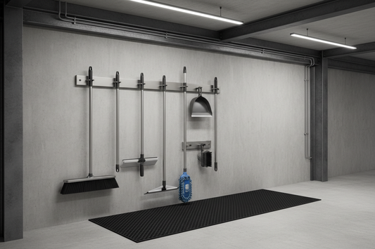 cleaning tools wall organizer rack