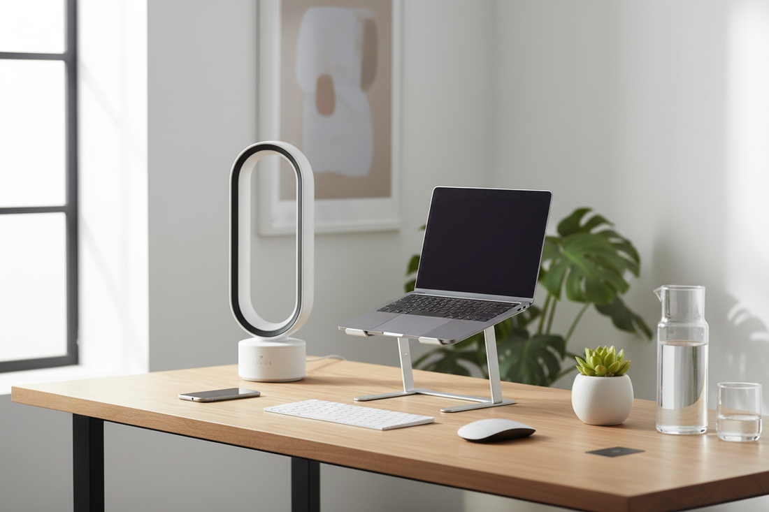 quiet office fan modern workspace